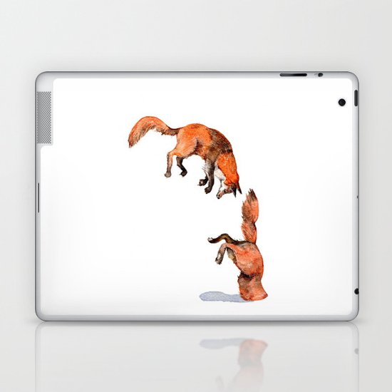Jumping Red Fox Laptop & iPad Skin