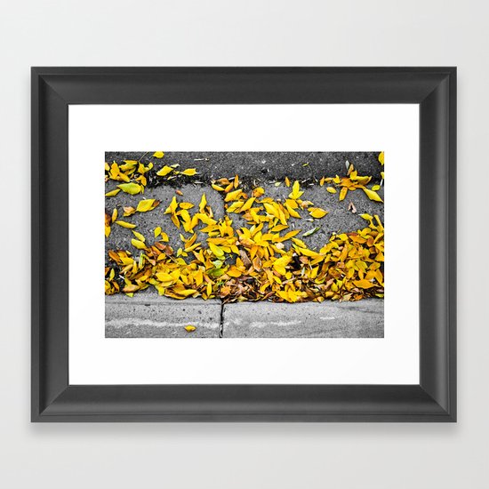 Guttered Fall Framed Art Print