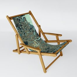 Brisbane City Map of Queensland, Australia - Summer Sling Chair