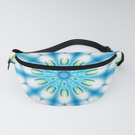 Mandala Turquoise Abstract Bohemian Hippie Tie Dye Look 2 of 4 Fanny Pack