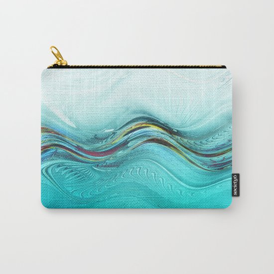Fractal Wave Carry-All Pouch