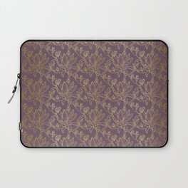 Royal Magnolia Seamless Pattern Purple Laptop Sleeve