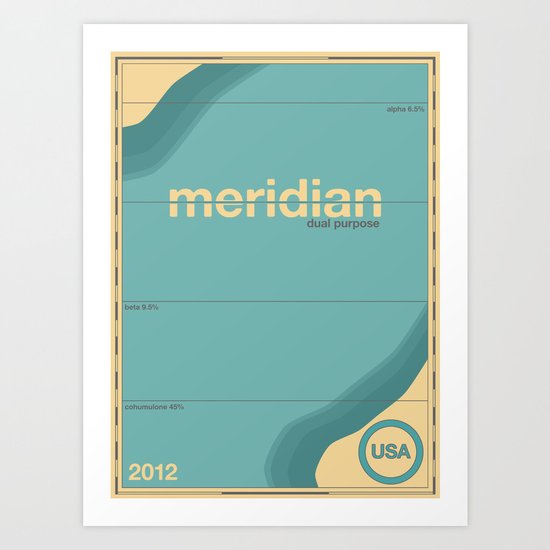 meridian single hop Art Print