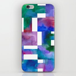 Watercolor Rectangles iPhone Skin