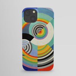 Robert Delaunay - Rythme no 3 - Rhythm no 3 - Abstract Colorful Art iPhone Case