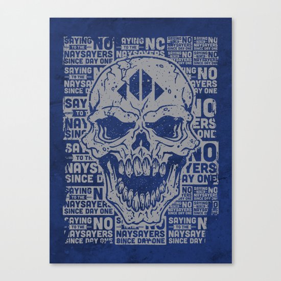 Naysayer Skull Canvas Print
