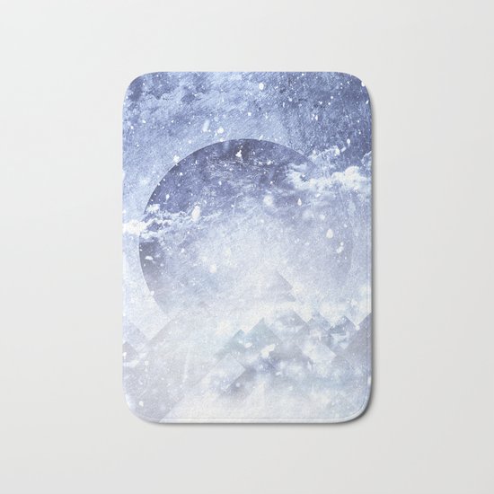 Even mountains get cold Bath Mat