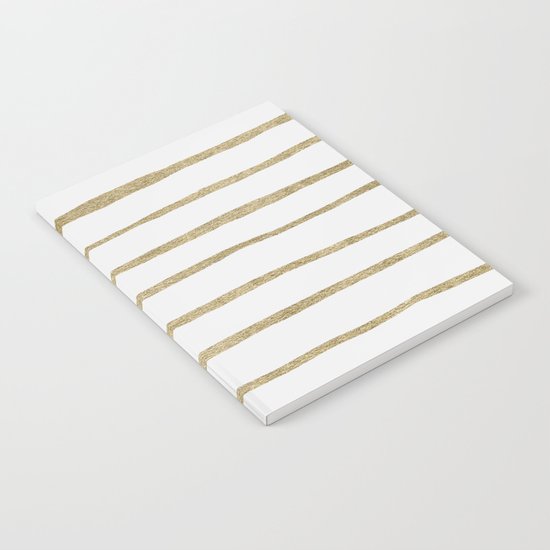 Gold Stripes Notebook