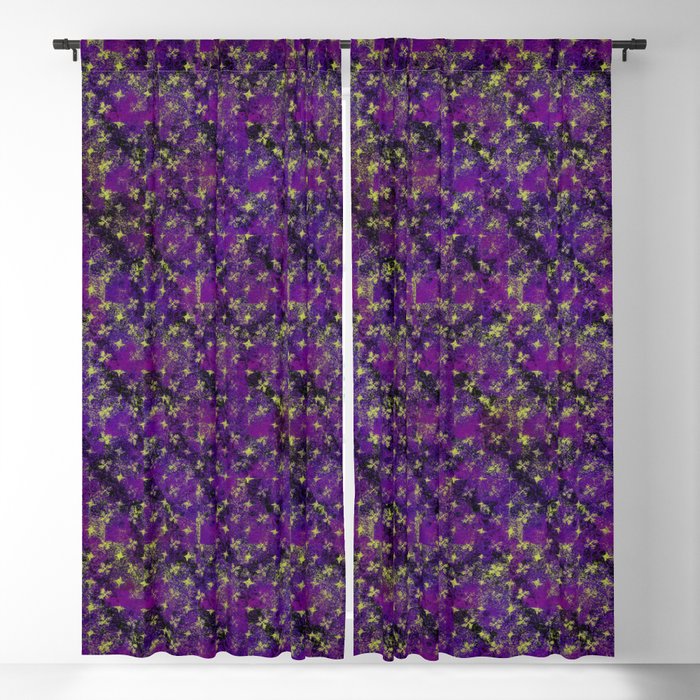 Treasures in the Purple Sky Blackout Curtain