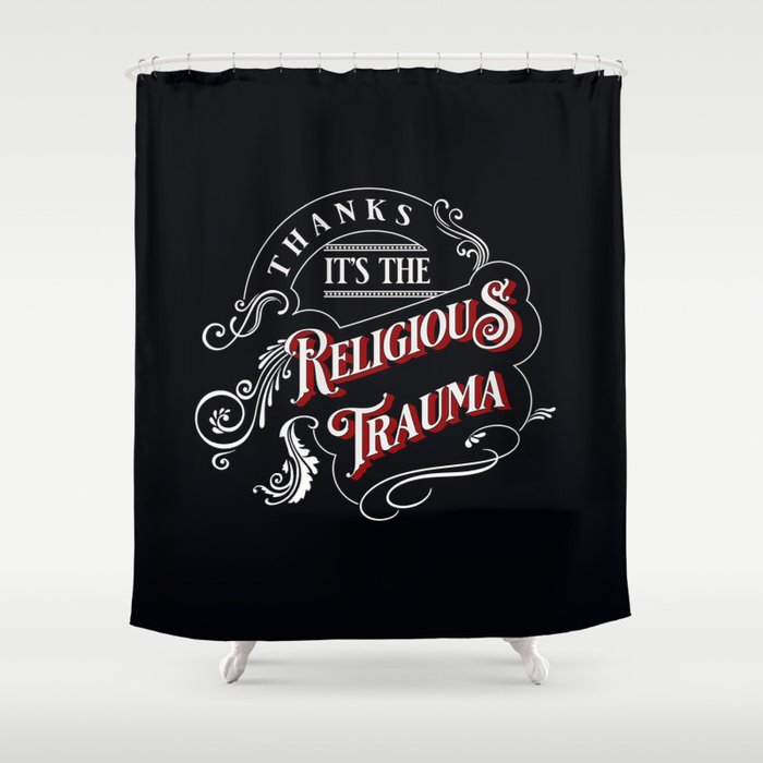 Religious Trauma Shower Curtain By, Religious Shower Curtains