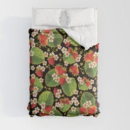 Strawberries Botanical Comforter