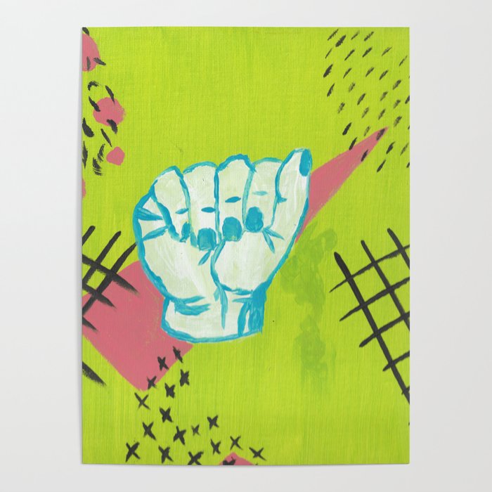 American Sign Language A Poster by abigator Society6