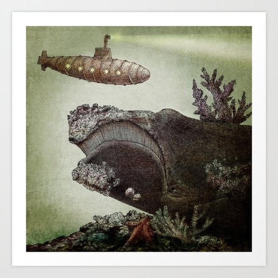 Leviathan (colour option) Art Print