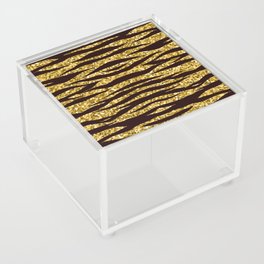 Shiny Gold Tiger Acrylic Box
