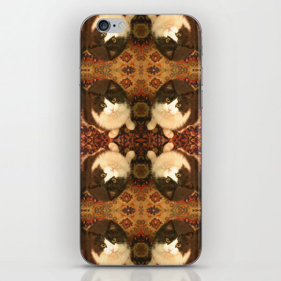 Shchuka, kaleidoscopic cat iPhone Skin