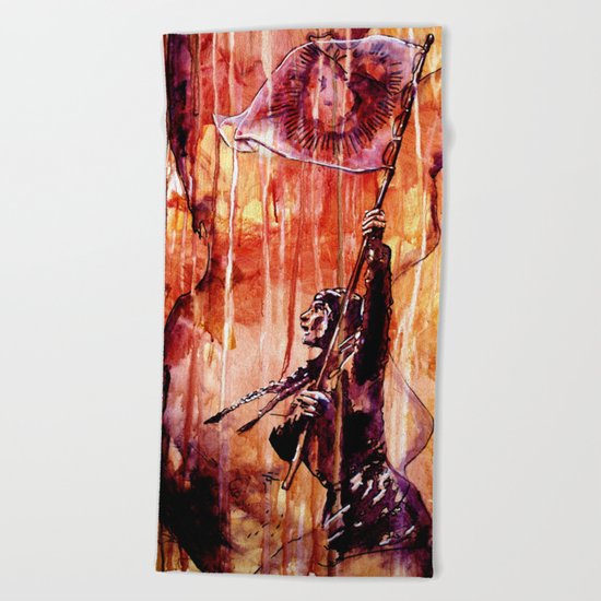 TELSE VAN KAMPEN Beach Towel