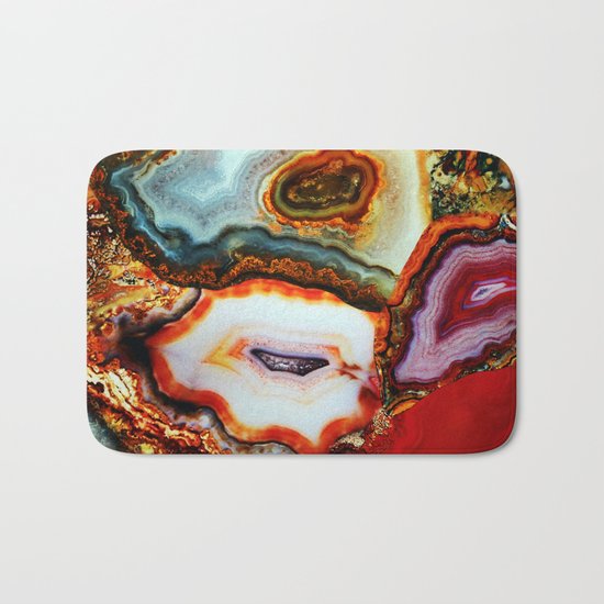 Agate, the Layers of our Earth Bath Mat
