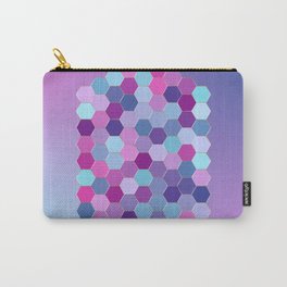 Abstract Metallic Purple Jewel Carry-All Pouch