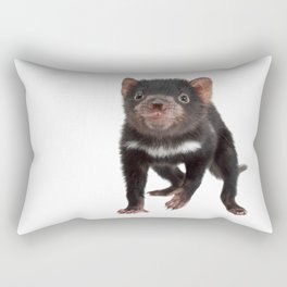 An adorable Tasmanian devil joey Rectangular Pillow