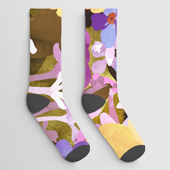 Vibrant Floral Pattern Socks
