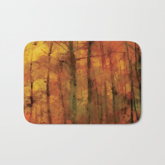 Autumn forest Bath Mat