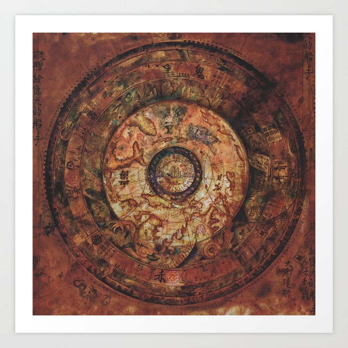 Sao Feng Replica Map Pirates of the Caribbean Kunstdrucke Sao Feng Replica Map Pirates of the Caribbean Kunstdrucke