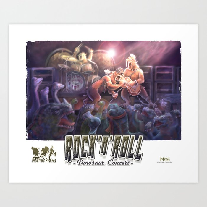 Old School Rock and Roll Art Print