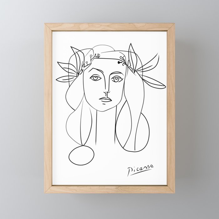 Picasso lady Modern Sketch Picasso Art Modern Minimalist Art Print by  GraphicWorldGifts