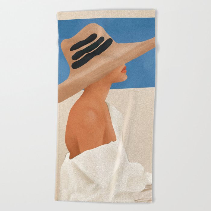 Summer Hat Beach Towel