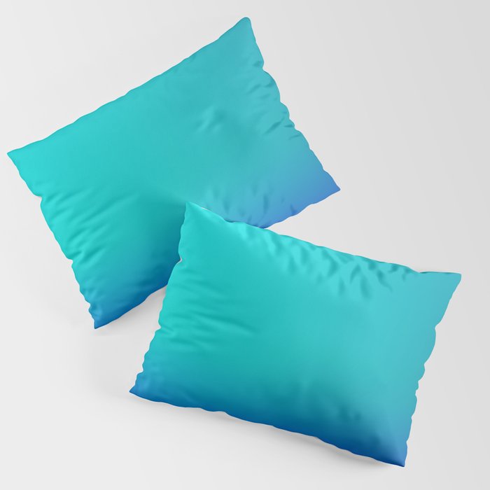 3 Blue Gradient Background 220715 Minimalist Art Valourine Digital Design Pillow Sham