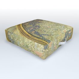 The Fra Mauro World Map Circa 1450 Outdoor Floor Cushion