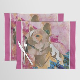 Trip the French bulldog paper mosaic Placemat