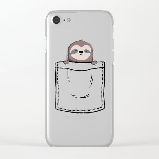 My Sleepy Pet Clear iPhone Case