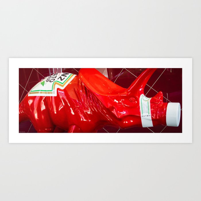 Pittsburgh Heinz Tomato Ketchup Dinosaur Art Art Print by Aaron Geraud