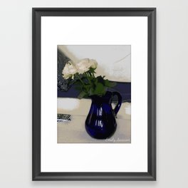 Isaacson Blue Vase Framed Art Print