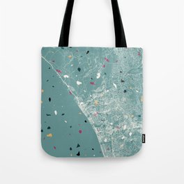 USA, Oceanside City Map Tote Bag