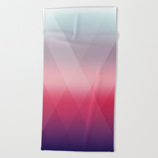 Fading Geometry Beach Towel