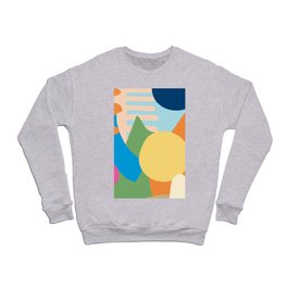 Colorful Modern Abstract Crewneck Sweatshirt