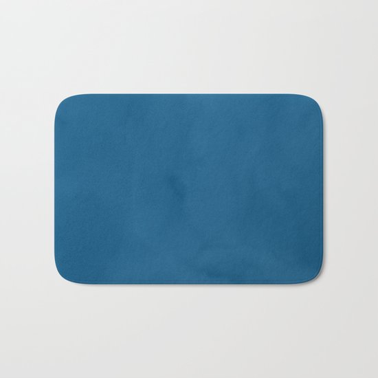 Saltwater Taffy Teal Watercolor Bath Mat