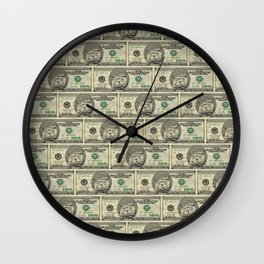 Fat Cat Wall Clock | Animal, Political, Funny, Graphic Design 