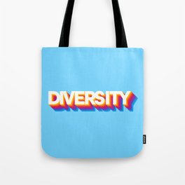 Diversity Retro Rainbow Tote Bag