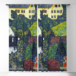 Gustav Klimt - Houses at Unterach on the Attersee Blackout Curtain