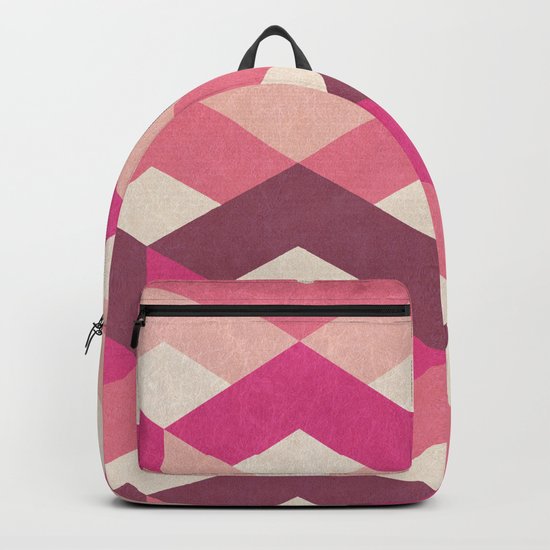 Pink Fancy Pattern Backpack