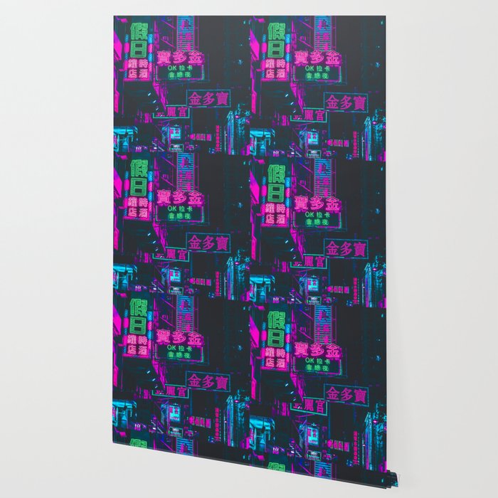 Hong Kong Neon Aesthetic Wallpaper By Rhnpredator Society6