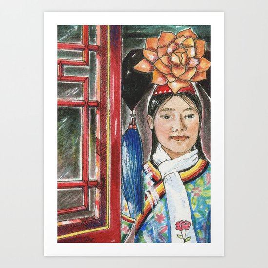 beijing hostess Art Print