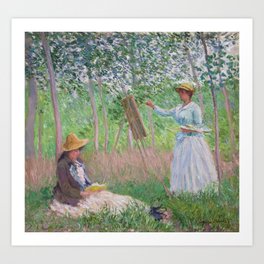 In the Woods at Giverny Art Print
