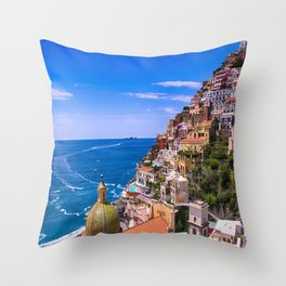 Love Of Positano Italy Throw Pillow
