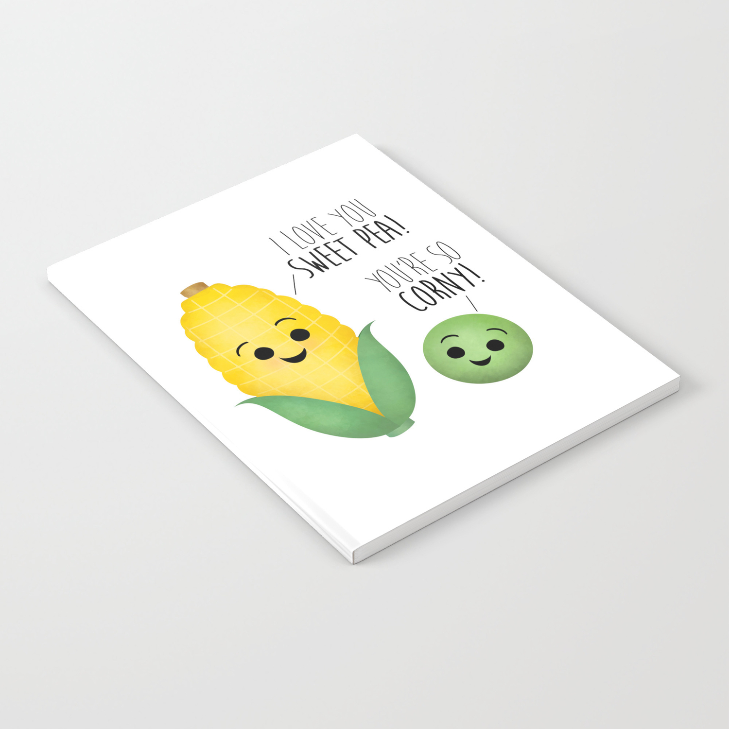 I Love You Sweet Pea You Re So Corny Notebook By Avenger Society6
