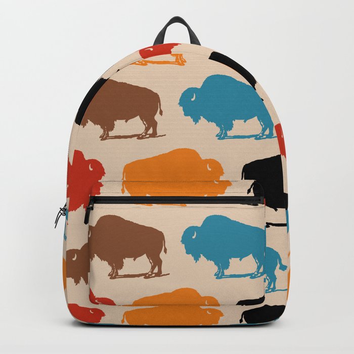 Buffalo Bison Pattern 278 Backpack