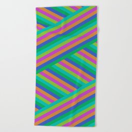 Stripes By Shuvaloff Beach Towel